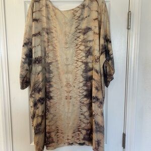 Tie-Dye Kaftan Dress